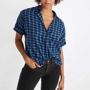 Madewell Popover Plaid Shirt - XS